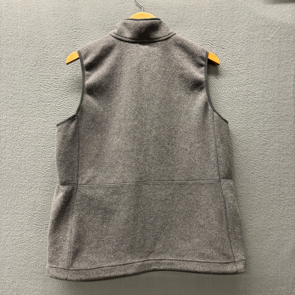 L.L. Bean Vest Womens L Mountain Classic Fleece Gray Outdoor Full Zip Jacket - Picture 3 of 7